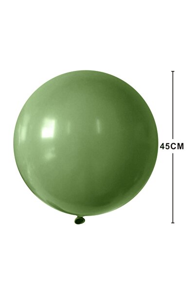 Mirific Party Set de 10 baloane jumbo din latex, verde viridian, 45 cm