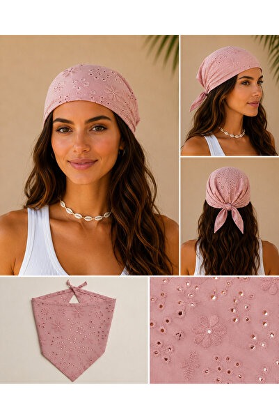 Little Angels Land Kadın Pembe Fisto Bandana – Bağlamalı Yetişkin Saç Bandanası