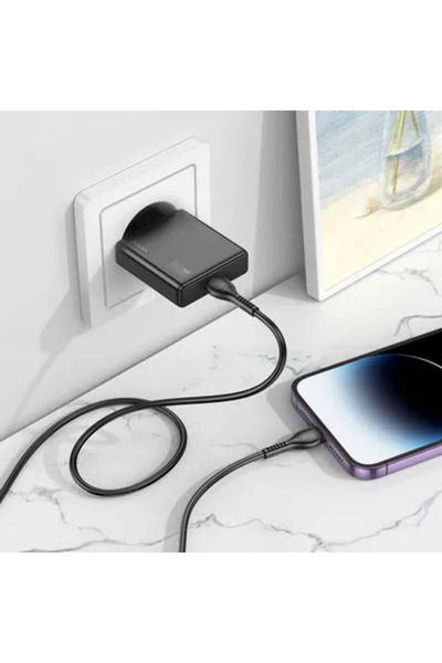 Hoco Încărcător telefon Slim USB C QC PD 20W + cablu USB C la Lightning N37 n...