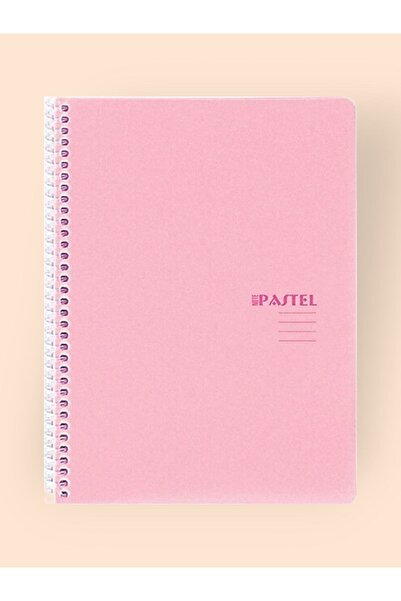 KESKİN COLOR Checkered 16X22 cm Pastel Color Ring Binder Notebook White 80 Sh...