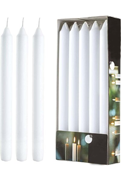 Moment 8 Pieces Thin Taper Candles, 17cm Long Tapered Candle Sticks, Long Las...