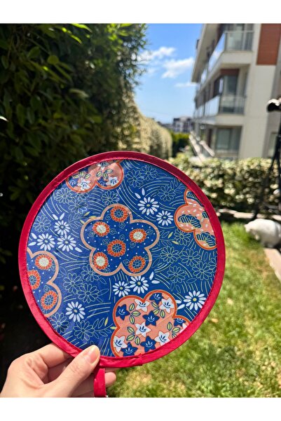 winingo 2Y Shop Yeni Nesil Desenli Katlanabilir Çantalı Yuvarlak Yelpaze (20*...