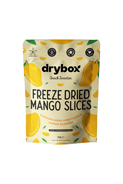 DRYBOX شرائح المانجو 7 جرام - مجففة بالتجميد، خالية من السكر المضاف، وجبة خفي...