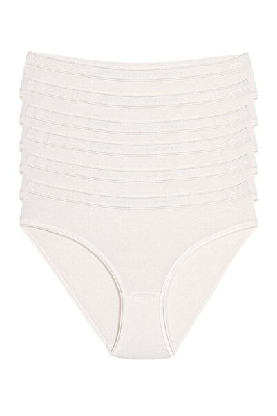 YILDIZ Bamboo Belted Bikini Women's Panties Ecru 6-Pack