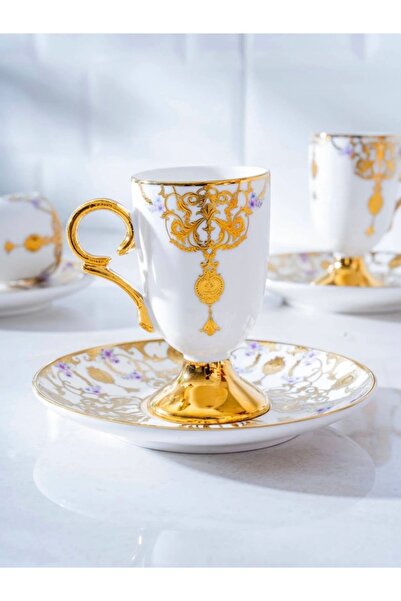 Sillage Home 2-Person Luxury Cup Set, 4-Piece 2-Person Porcelain Coffee Cup Set