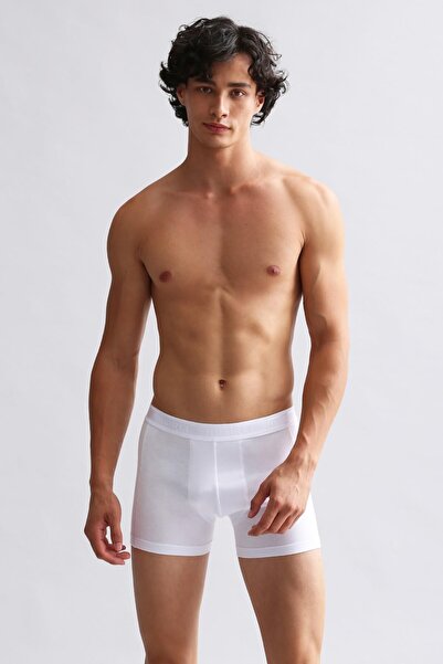 Aytuğ&Mısırlı Mısırlı Modal by TENCEL Compact Cotton Klasik Boxer Beyaz