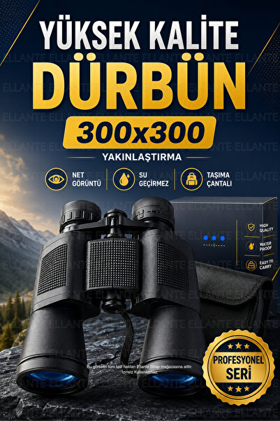 ellante 300x300 Profesyonel Dürbün – Su Geçirmez, HD Görüşlü, Taşıma Çantalı ...