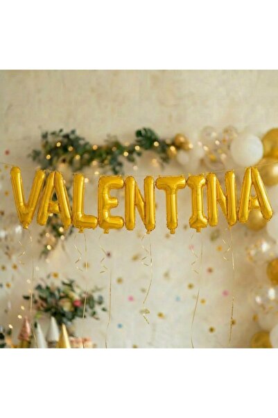 Flippy Μεταλλικά Μπαλόνια Φύλλου, Φλίπι, Σετ VALENTINA (πάνω-κάτω), Ηλίου ή Α...