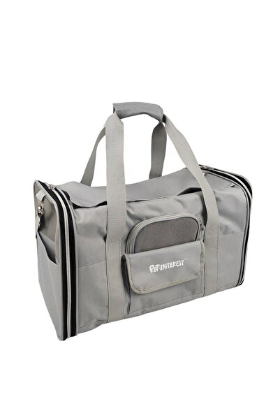 Pet Interest Pet Bag Oxford Grey Τσάντα Μεταφοράς Γκρι 48×28×32cm