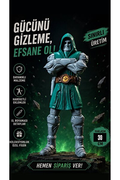 HEDİYEVİM DR.Doom Dev Figür Koleksiyon Figürü 30 CM