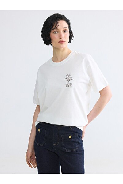 LC Waikiki Printed 100% Cotton Women's T-Shirt