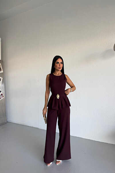 KAMACI BUTİK Bel Toka Detailled Jumpsuit