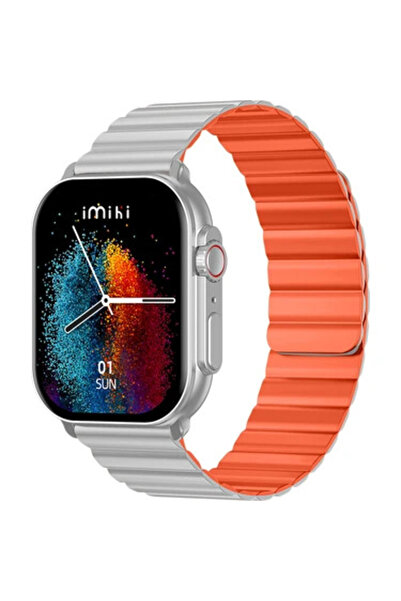 İmiki SF1 SMART WATCH SILVER+GRAY ORANGE