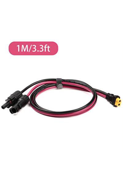 Choice3 1M Cable XT60 Female to Solar Panel Connector 12AWG Power Cord Energy...