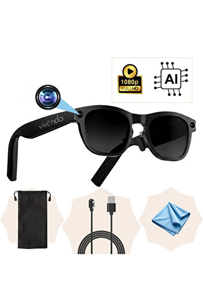 Vivendo Έξυπνα Γυαλιά, Κάμερα Full HD 1080P, Ενσωματωμένη Τεχνητή Νοημοσύνη, ...