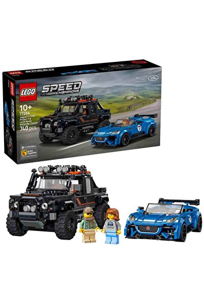LEGO Speed Champions Jaguar Project 7 ve Land Rover Defender 77264 - 10 Yaş v...
