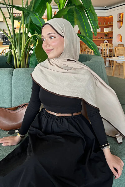 Madame Polo Muslin Shawl - Mink