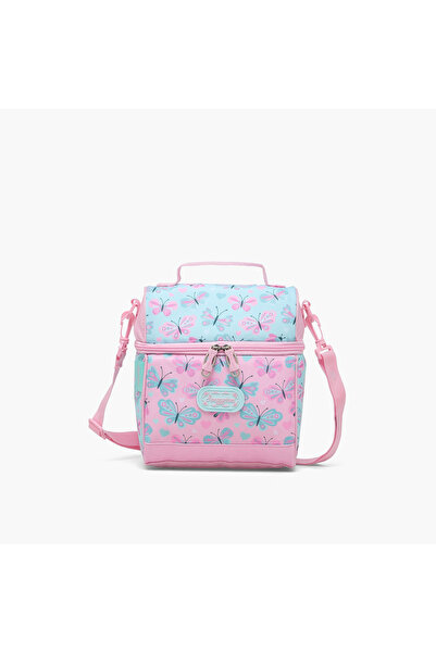 Sensazioni Butterfly Print Lunch Bag for Girls 8-13 Years with Insulation