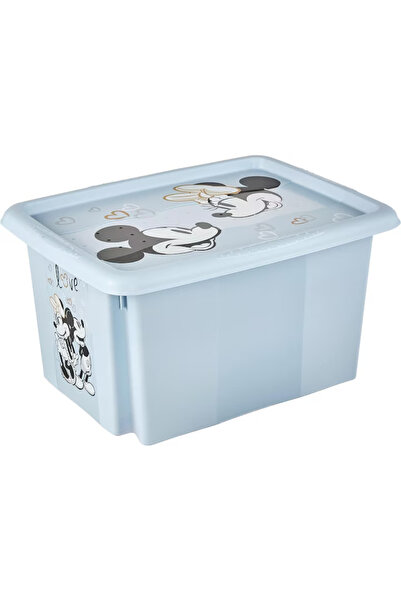 Keeeper Cutie de depozitare jucării din plastic cu capac, 45L, Albastru
