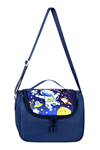 Royal Glow Leather Printed Licensed Astronaut Patterned Men's Thermal Lunch Bag