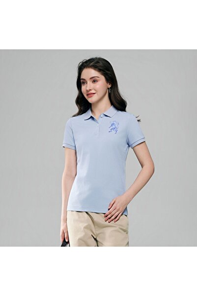 Giordano Women’s Slim Fit Embroidered 3D Lion Polo