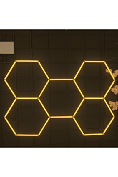 EstoreBox Cata Ct-9082 Hexagonal Anzer 240W 3200K Günışığı Led Petek Lineer A...