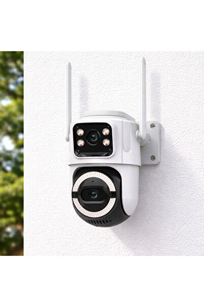 Vivendo Camera supraveghere WiFi dual-lens 6MP cu vedere panoramica 360°