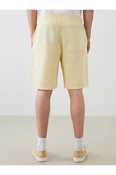 LC Waikiki Orange Comfortable Fit Men's Muslin Shorts