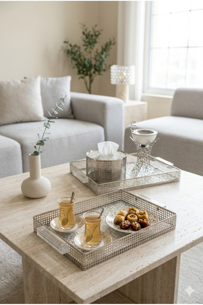 Generic High-End Hospitality Set Includes Serving Tray Set + Tissue Box + Inc...
