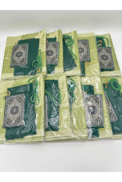 LenaToptan 10 قطع هدايا (هدية الزفاف-المولد-المحج-العمرة) من الجيلاتين، سجادة...