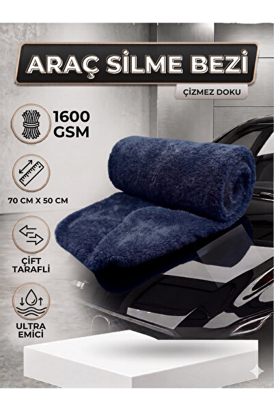 roro auto 1600 GSM Çift Taraflı Araç Kurulama Havlusu 70x50 cm - Ultra Emici ...