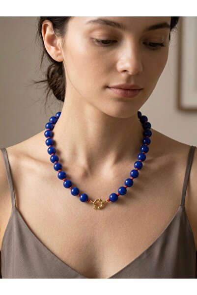 BEAD BERRY Lacivert Boncuklu Çok Amaçlı Charm Kolye
