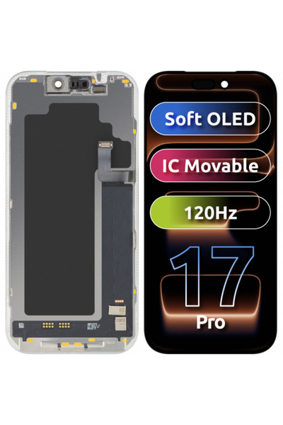 Mpelleconcept Display cu touchscreen MP compatibil cu Apple iPhone 17 Pro, cu...