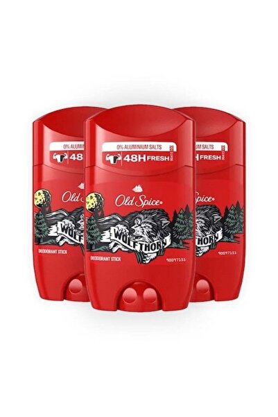 Old Spice Pachet de 3 x Deodorant stick Wolfthorn, 50 ml