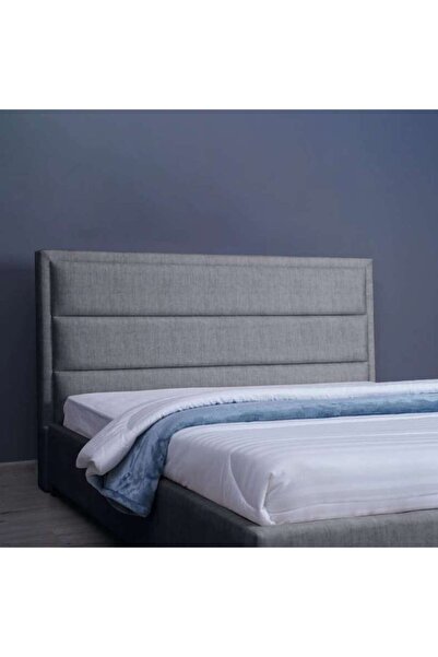 PAN HOME لوح رأس السرير تروجان شانيل رمادي L-180: ارتفاع 125 سم