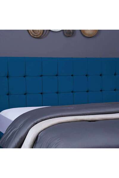 PAN HOME VISTA HEADBOARD VELVET BLUE L-200 : H-125 CM