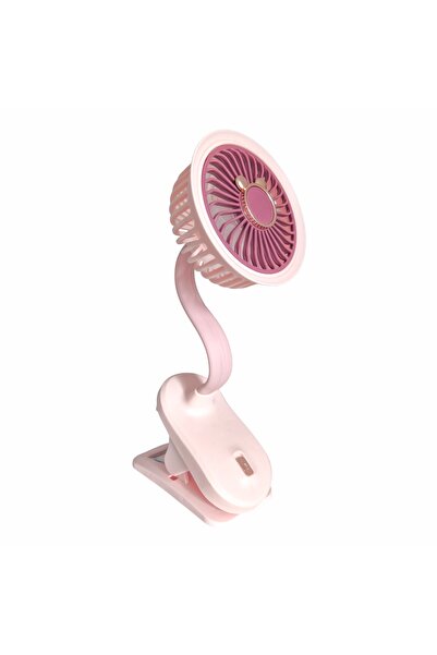 Naimeed Company Ventilator, cu baterie, Naimeed D5860, USB, Roz, 105x240x90mm