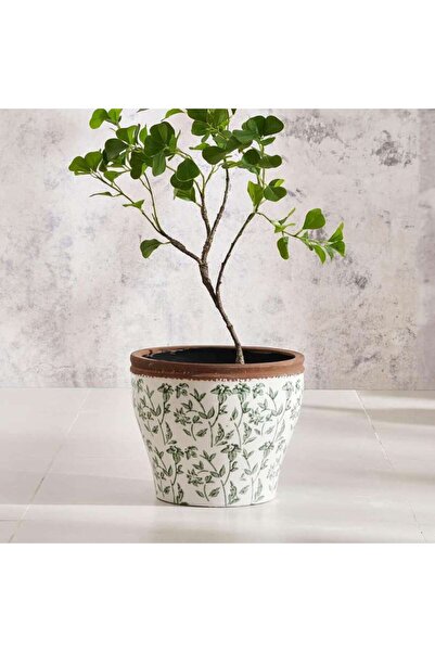 PAN HOME Alban Ceramic Planter 28.5x28.5x24cm - Green