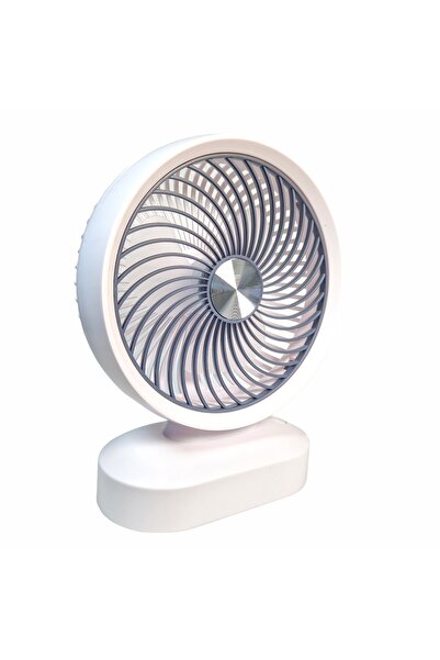 Naimeed Company Ventilator, cu baterie, Naimeed D5853, USB, Alb, 197x255x78mm