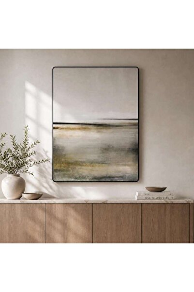 PAN HOME لوحة فنية مطبوعة على ورق هندر بإطار - 60x80 سم - أخضر