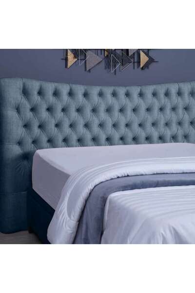 PAN HOME MARS HEADBOARD CHANEL TEAL L-140: ارتفاع 125 سم
