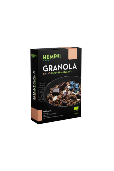 Canah Granola Bio Cacao Hemp, 400 gr,