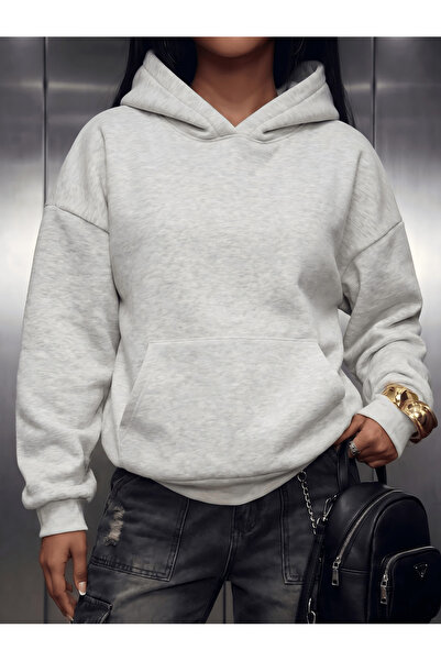 luci sports 3 Yarn Oversize Hooded Sweatshirt