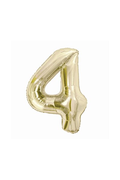 Godan Balon folie auriu, 85 cm, cifra 4
