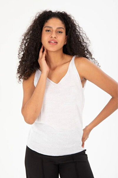 Clothes Fast Women's V-Neck Sleeveless Knitwear Blouse Soft Textured Casual S...