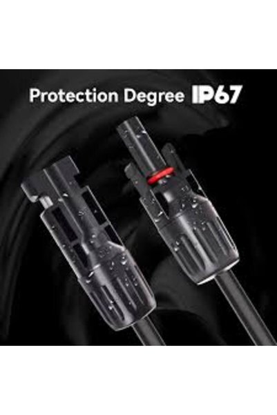 OEM Set cablu 1 m rosu si 1 m negru de 4mm cu conectorii MC 4 , pentru panou solar