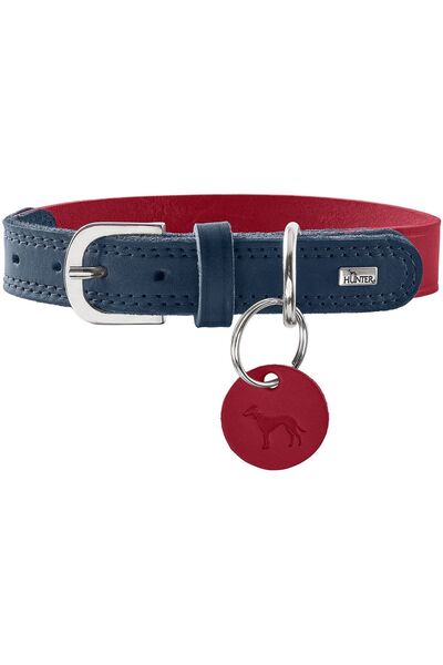 Hunter Zgardă de câine din piele Lemvig M-L 60 cm