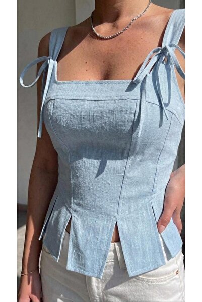 salome butik ASKI DETAYLI KORSE BLUZ