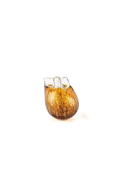 Mikasa Moor Orange Lava Glass Vase 23X24Cm