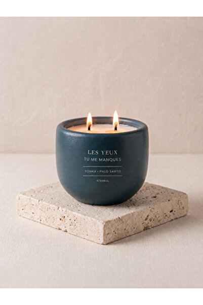 TU ME MANQUES Tonka ve Palo Santo Kokulu Doğal Soya Mumu 230gr